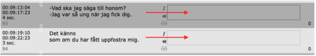 timecode use in subtitling localizor